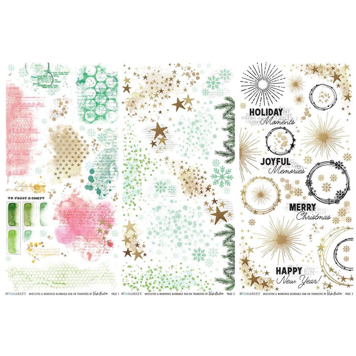 49 & Market Vicki Boutin Mistletoe & Memories - Blendable Rub-On Transfers