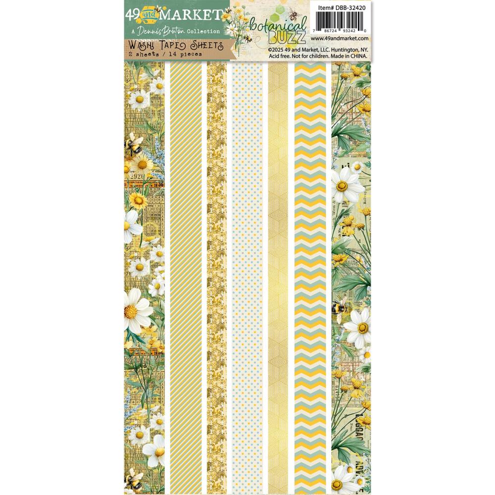 49 & Market Botanical Buzz - Washi Tape Sheets