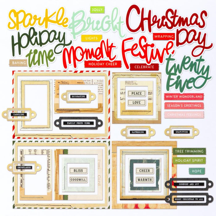 49 & Market Vicki Boutin Mistletoe & Memories - Chipboard Basics