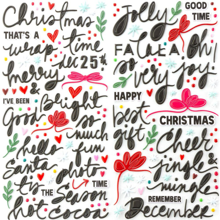 49 & Market Vicki Boutin Mistletoe & Memories - Puffy Stickers