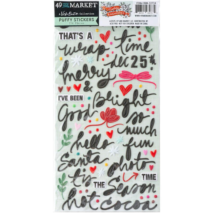 49 & Market Vicki Boutin Mistletoe & Memories - Puffy Stickers