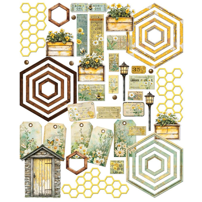 49 & Market Botanical Buzz - Die Cut Elements