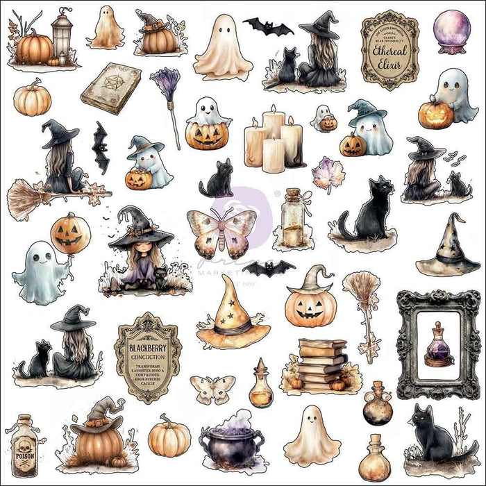 Prima Bewitched - Boo-Tiful Bits Ephemera 94 Piece
