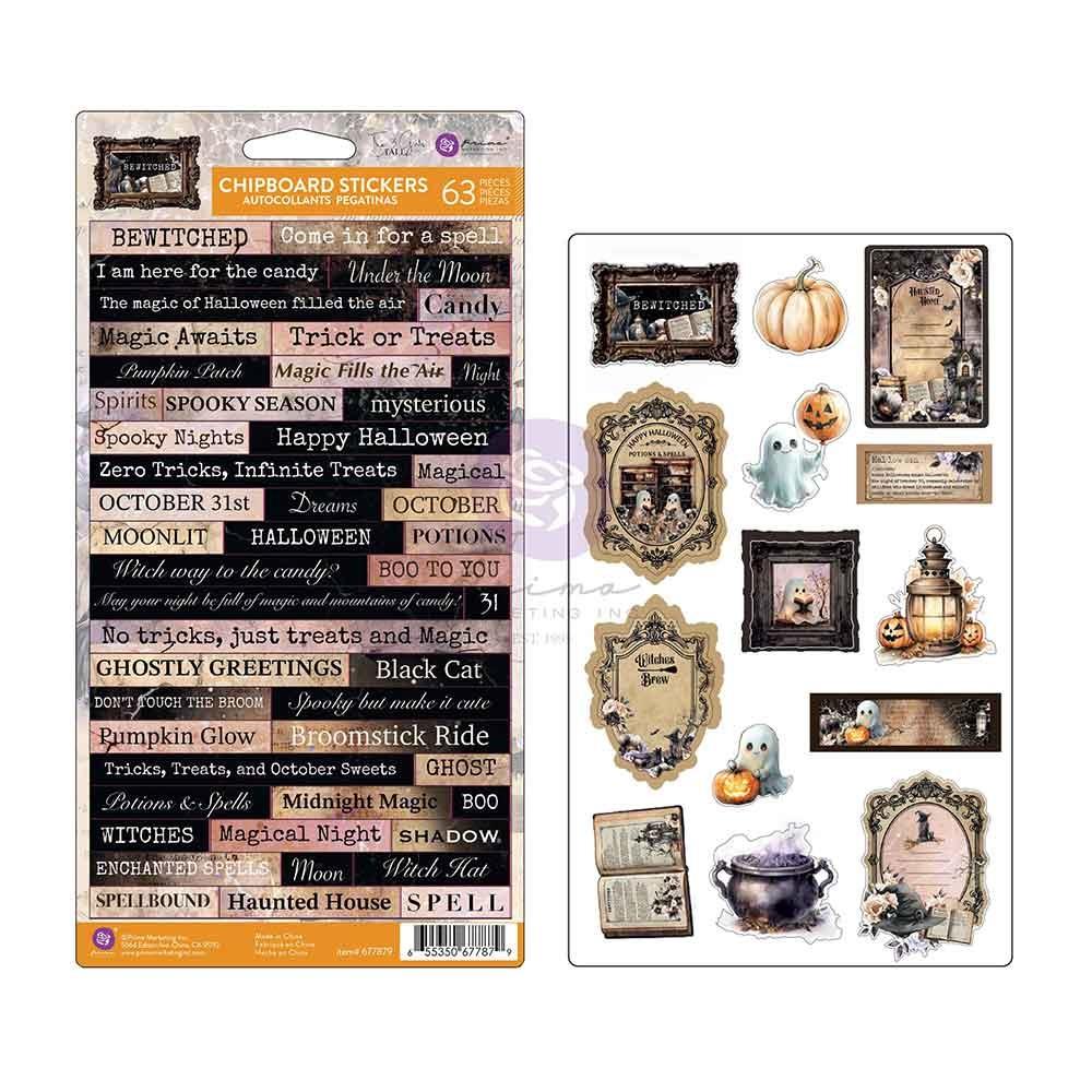 Prima Bewitched - Chipboard Stickers