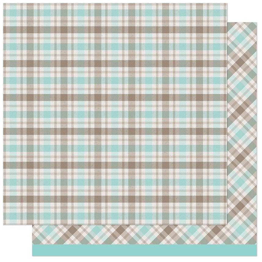 Lawn Fawn Favorite Flannel - Mocha Mint Coffee