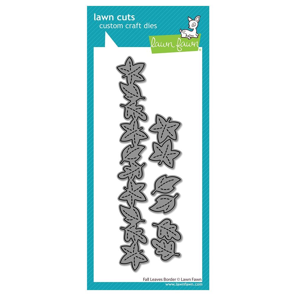 Lawn Fawn Craft Die - Fall Leaves Border