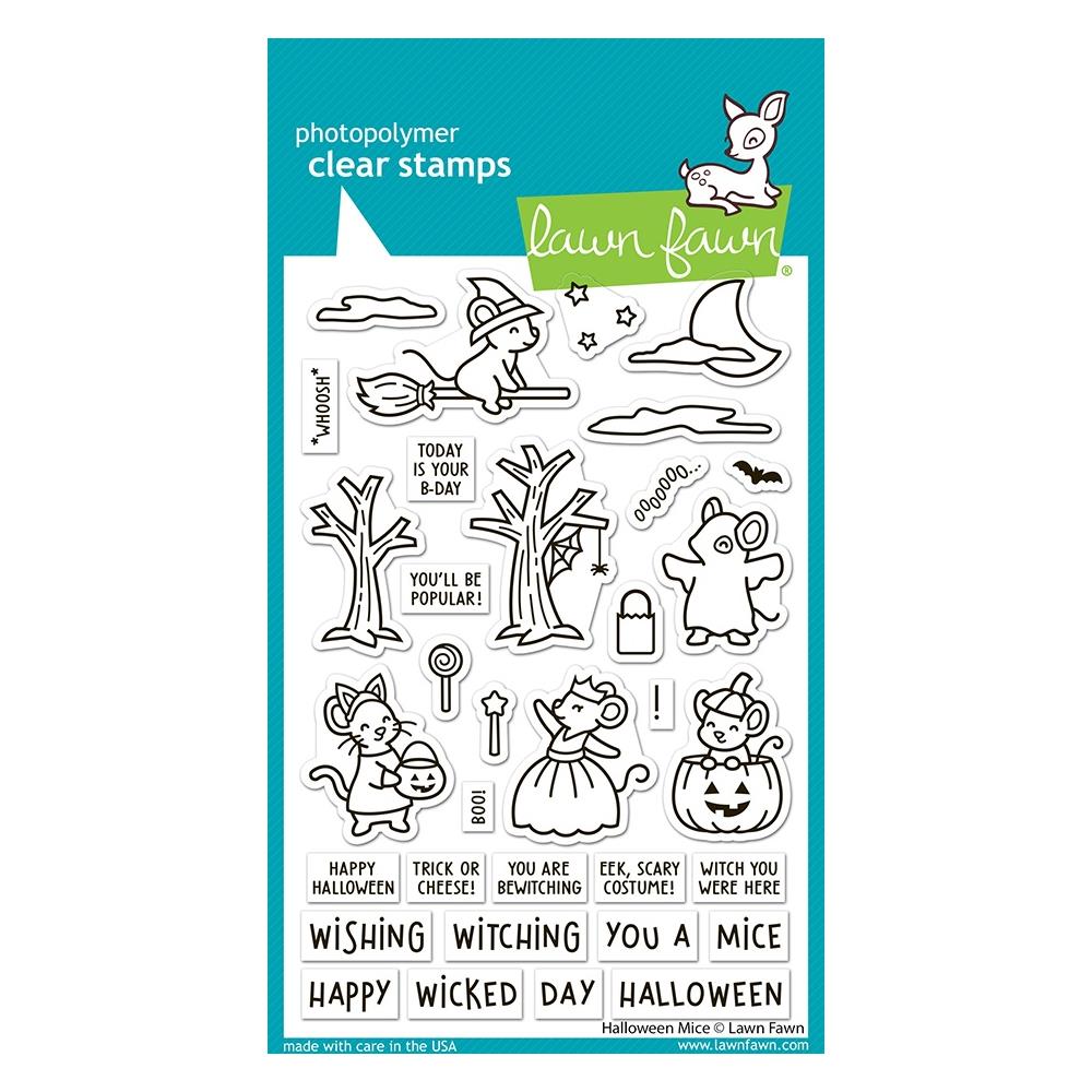 Lawn Fawn Clear Stamps - Halloween Mice Stamps