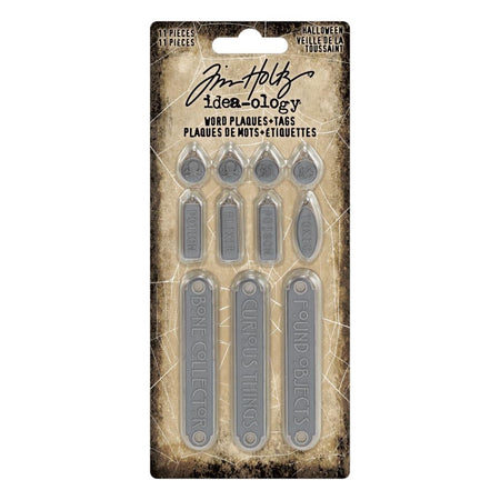 Tim Holtz Idea-ology - Halloween Word Plaques + Tags