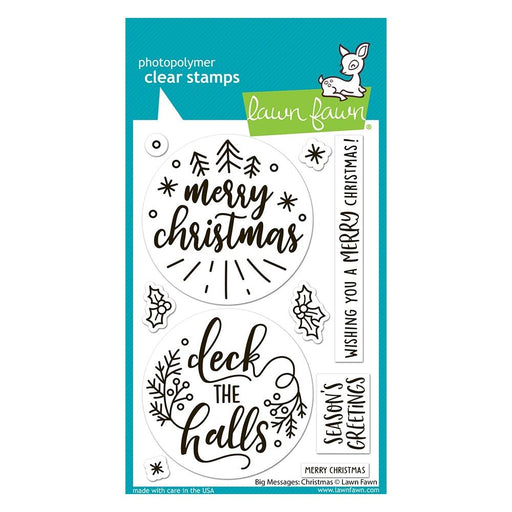 Lawn Fawn Clear Stamps - Big Messages Christmas