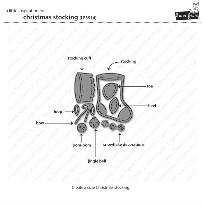 Lawn Fawn Craft Die - Christmas Stocking