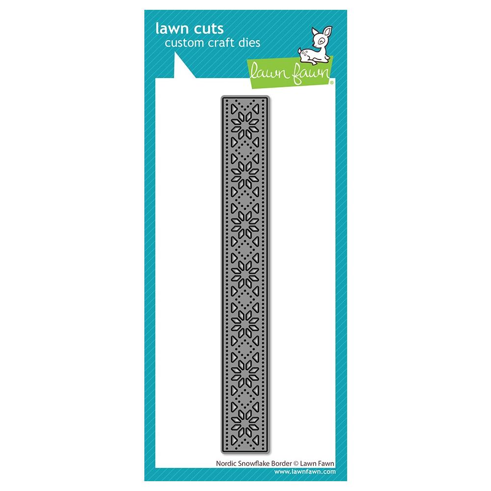 Lawn Fawn Craft Die - Nordic Snowflake Border