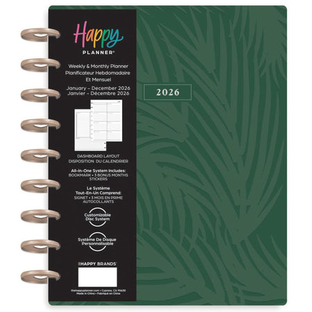 Me & My Big Ideas Happy Planner - Natural State Classic 12 Month Planner Jan 26 - Dec 26