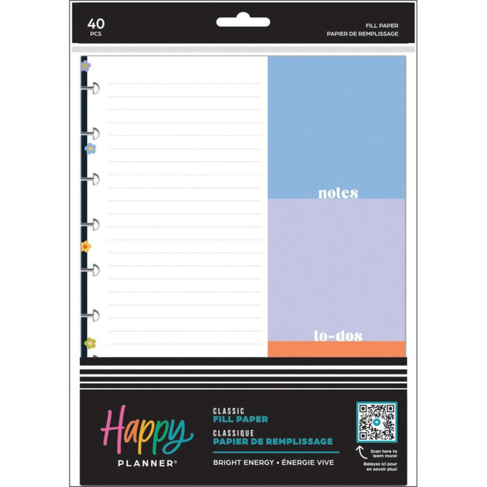 Me & My Big Ideas Happy Planner - Bright Energy Classic Fill Paper