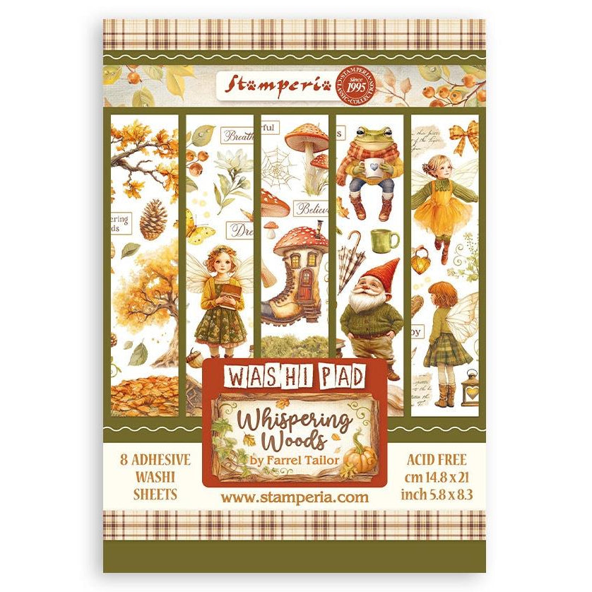 Stamperia Whispering Woods - A5 Washi Pad