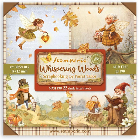Stamperia Whispering Woods - 12x12 Maxi Paper Pack