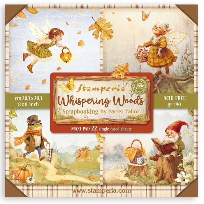 Stamperia Whispering Woods - 8x8 Maxi Paper Pack