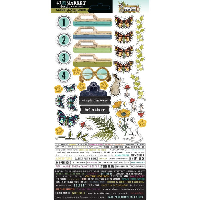 49 & Market Vicki Boutin Curiosities In Willow Grove - Cardstock Stickers