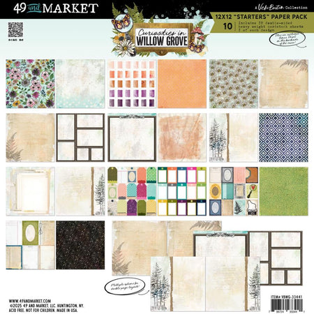 49 & Market Vicki Boutin Curiosities In Willow Grove - 12x12 Starters Collection Pack