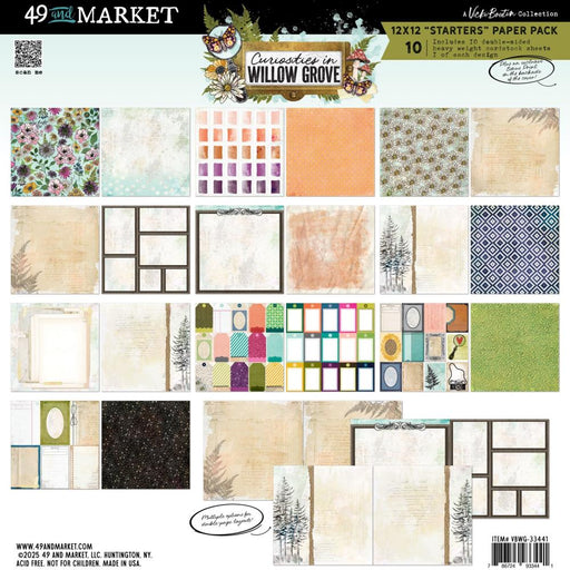 49 & Market Vicki Boutin Curiosities In Willow Grove - 12x12 Starters Collection Pack