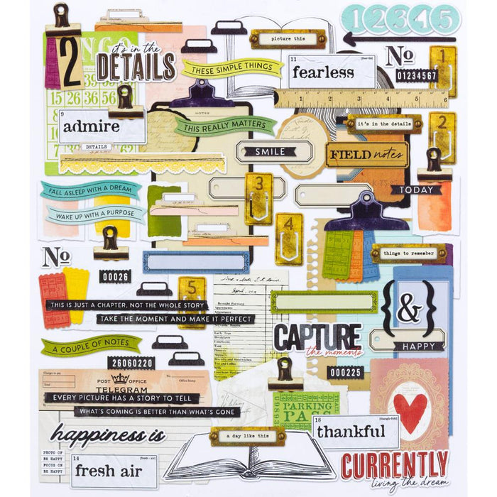 49 & Market Vicki Boutin Curiosities In Willow Grove - Journaling Bits Set