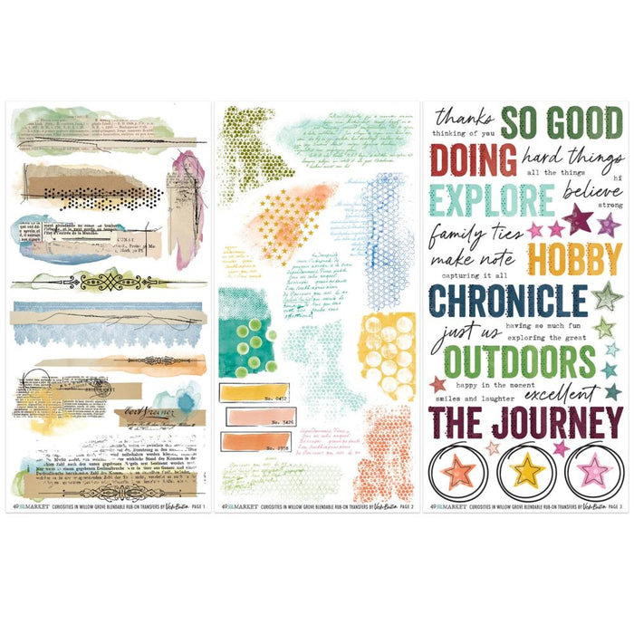 49 & Market Vicki Boutin Curiosities In Willow Grove - Blendable Rub-On Transfers