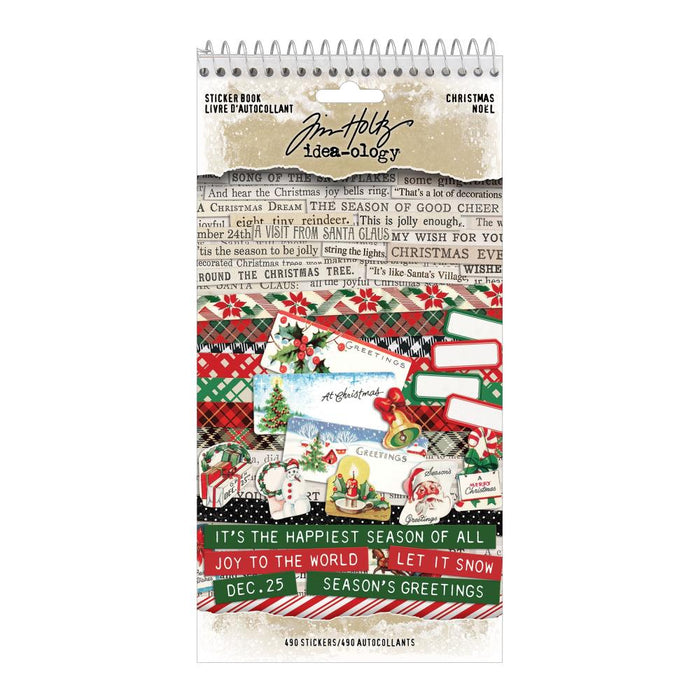 Tim Holtz Idea-Ology - Christmas Sticker Book 2025