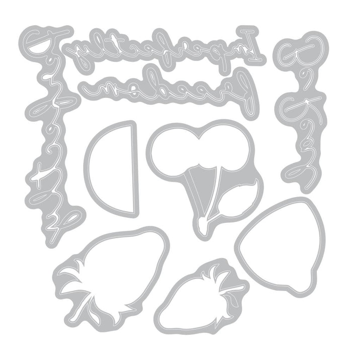 Sizzix Thinlits Die & Stamp Set by 49 & Market - Perfectly Imperfect