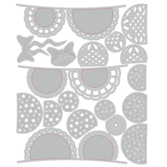 Sizzix Thinlits Die Set by 49 & Market - Doily Banner