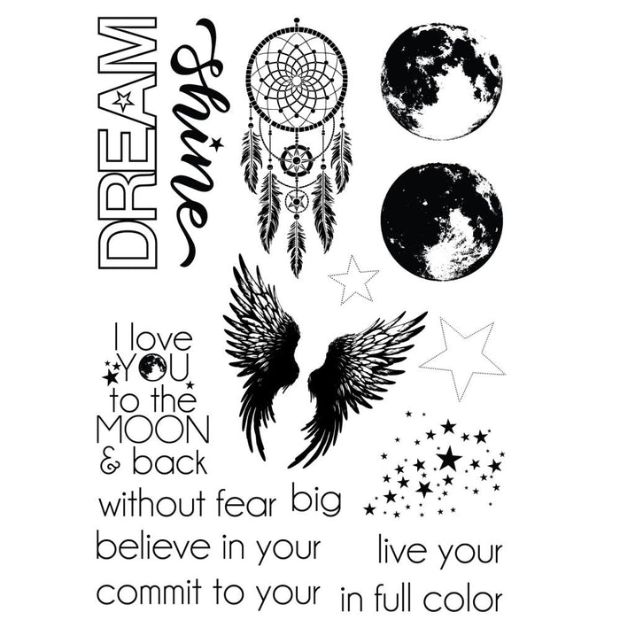 Sizzix Thinlits Die & Stamp Set by 49 & Market - Starlight Dreams