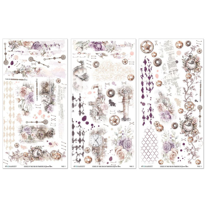 49 & Market Echoes Of Time - Rub-On Transfers