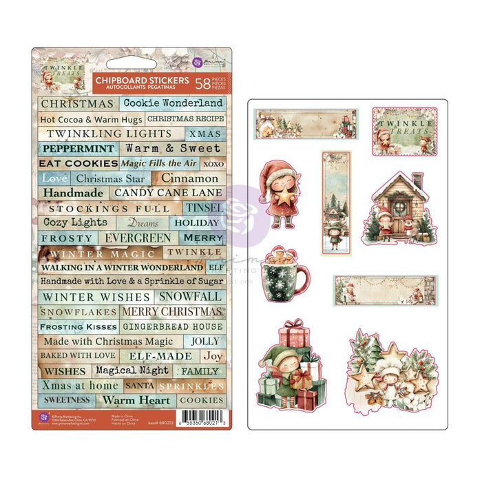 Prima Twinkle & Treats - Chipboard Stickers