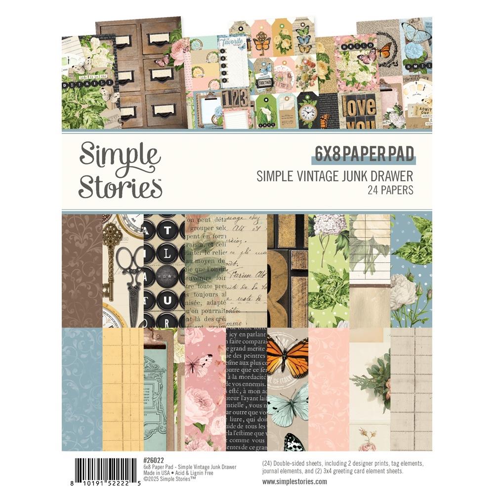 Simple Stories Simple Vintage Junk Drawer - 6x8 Paper Pad