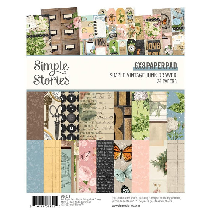 Simple Stories Simple Vintage Junk Drawer - 6x8 Paper Pad
