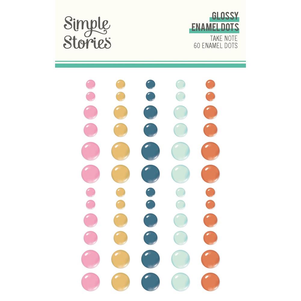 Simple Stories Take Note - Glossy Enamel Dots
