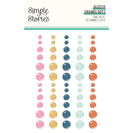 Simple Stories Take Note - Glossy Enamel Dots