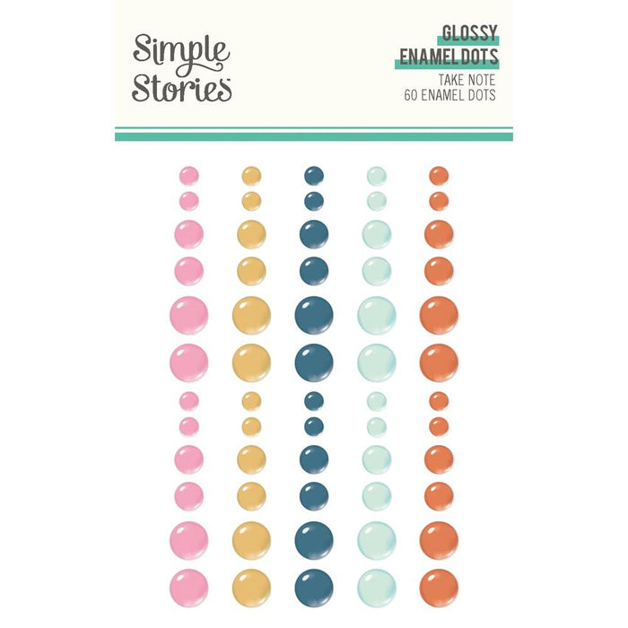 Simple Stories Take Note - Glossy Enamel Dots