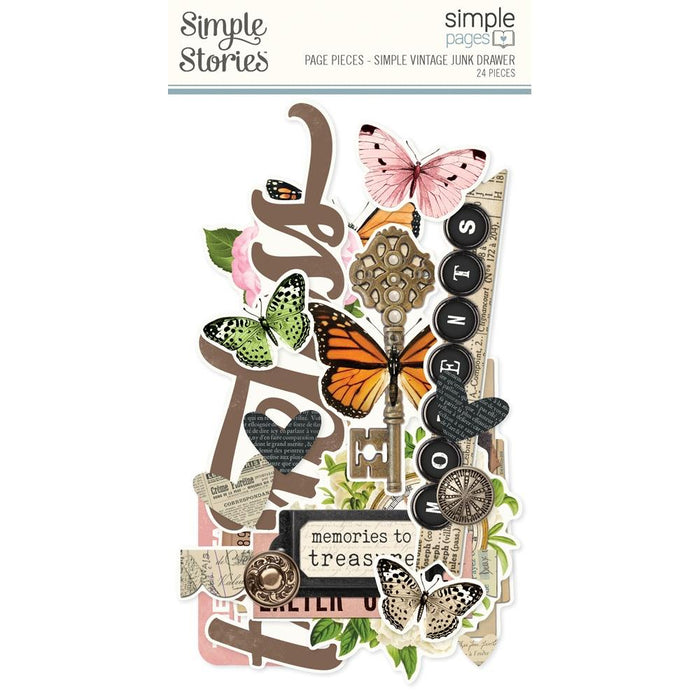 Simple Stories Simple Vintage Junk Drawer - Page Pieces