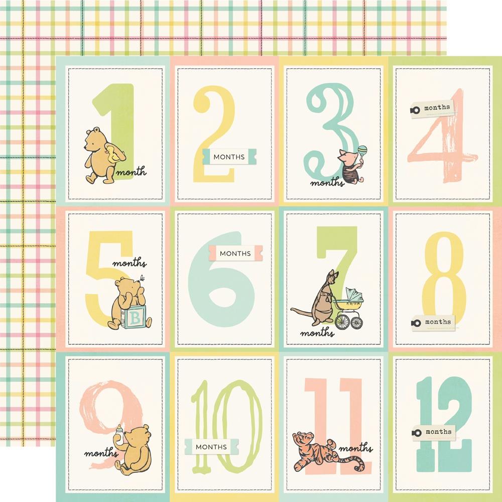 Simple Stories Say Cheese Classic Pooh Baby - 3x4 Month Elements