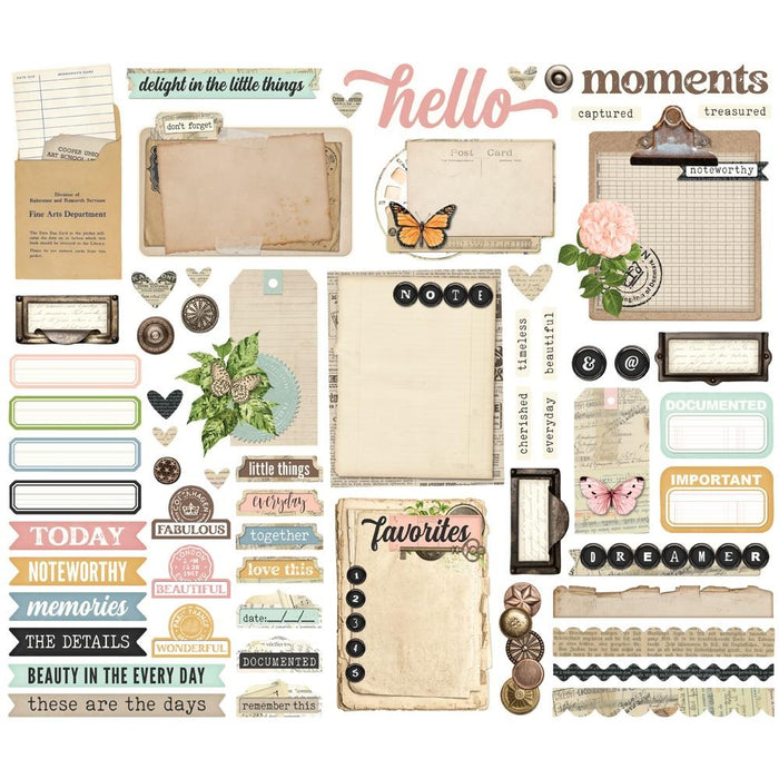 Simple Stories Simple Vintage Junk Drawer - Journal Bits & Pieces