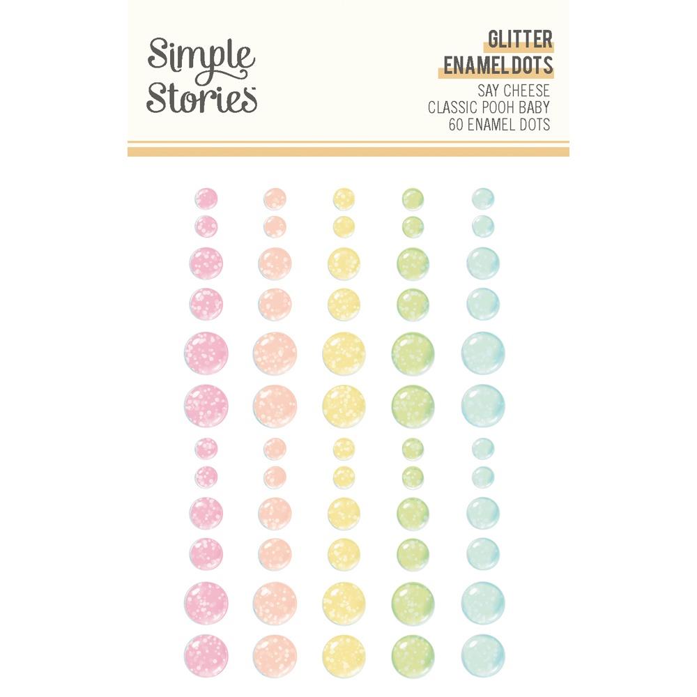 Simple Stories Say Cheese Classic Pooh Baby - Glitter Enamel Dots
