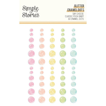 Simple Stories Say Cheese Classic Pooh Baby - Glitter Enamel Dots