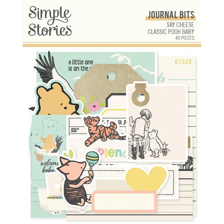 Simple Stories Say Cheese Classic Pooh Baby - Journal Bits & Pieces