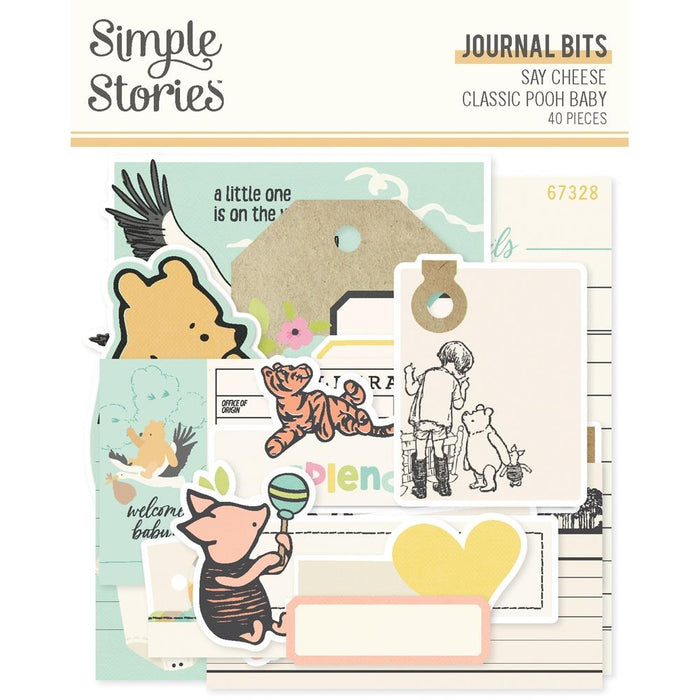 Simple Stories Say Cheese Classic Pooh Baby - Journal Bits & Pieces