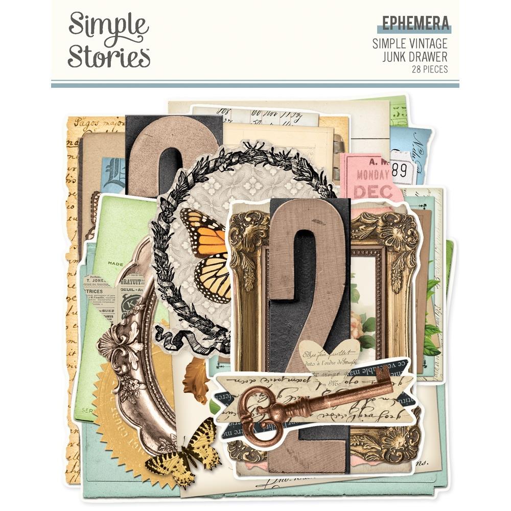Simple Stories Simple Vintage Junk Drawer - Ephemera