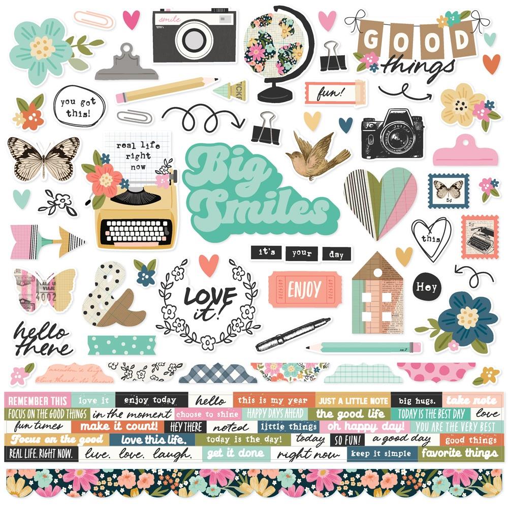 Simple Stories Take Note - Element Stickers — Papermaze