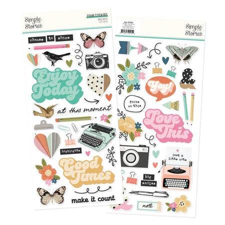 Simple Stories Take Note - Foam Stickers