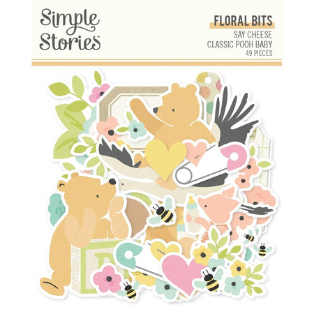 Simple Stories Say Cheese Classic Pooh Baby - Floral Bits & Pieces