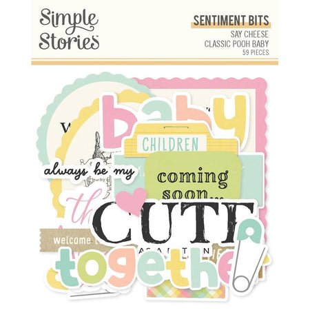 Simple Stories Say Cheese Classic Pooh Baby - Sentiment Bits & Pieces