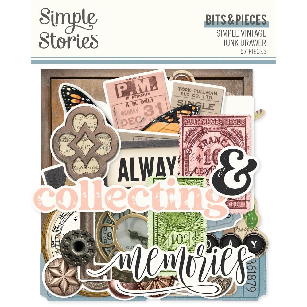 Simple Stories Simple Vintage Junk Drawer - Bits & Pieces