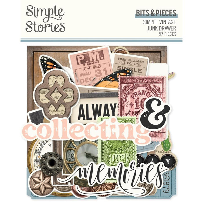 Simple Stories Simple Vintage Junk Drawer - Bits & Pieces